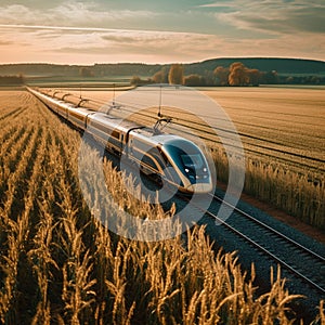 Effortlessly cruising at incredible speeds, high-speed bullet trains are changing the way we travel.generative ai