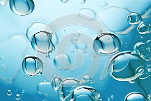 Effulgent air bubbles water. Generate Ai photo