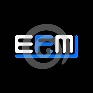 EFM letter logo creative design with vector graphic, EFM