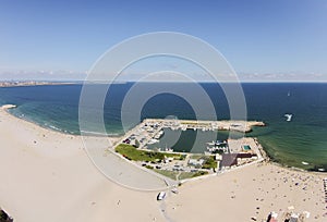 Eforie Nord , main beach and marina, Romania photo