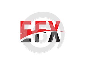 EFX Letter Initial Logo Design Vector Illustration
