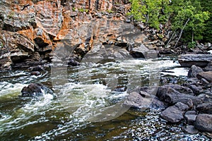 Egan Chutes With Rock Cliff Behind photo