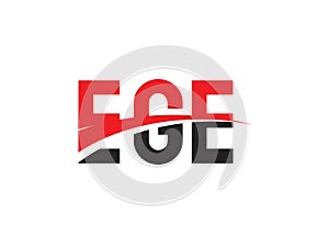 EGE Letter Initial Logo Design Vector Illustration