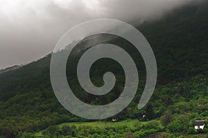 Eged Mountain before storm