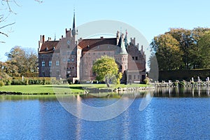 The Egeskov castle in Denmark.
