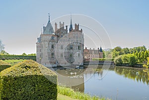 Egeskov castle in Denmark back side