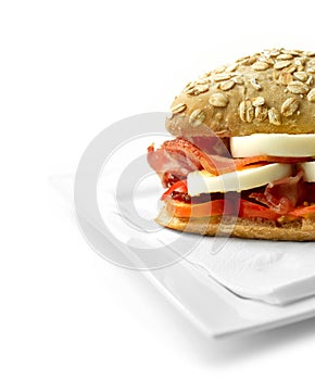 Egg and bacon roll 3