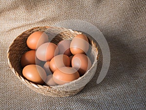 Egg in basket