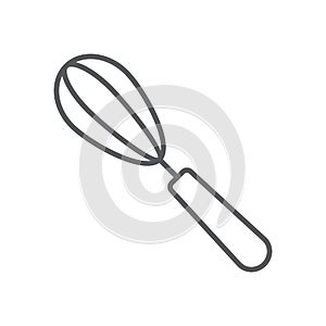 Egg beater thin line icon, kitchen and cooking