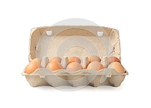 Egg Box with Chicken Eggs, Carton Pack or Egg Container