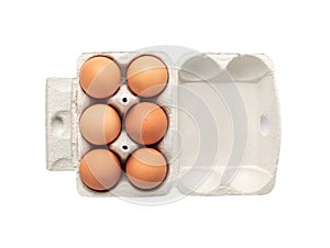 Egg Box with Chicken Eggs, Carton Pack or Egg Container