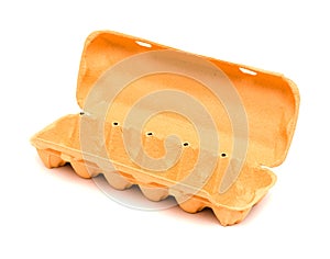 Egg carton for a dozen, empty