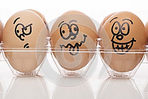 Egg characters Close up