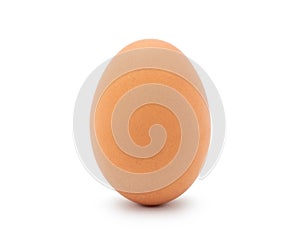 Whole egg on white background