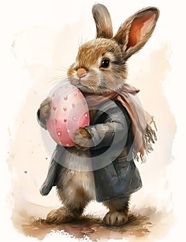 Egg-citing Adventures with the Easter Rabbit: A Whimsical Illust