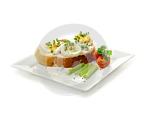 Egg and Cress Open Sandwich