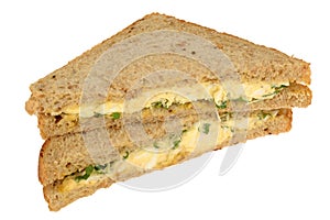 Egg and Cress Sandwich on Wholemeal Sliced Bread