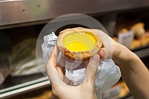 Egg custard tart, Hong Kong snack