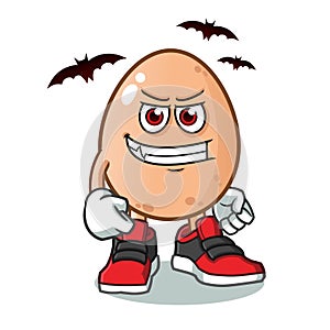 Egg dracula vector cartoon illustration