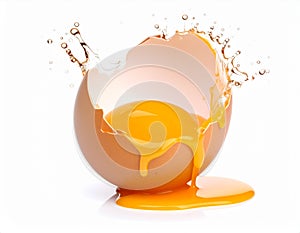 Egg exploding.
