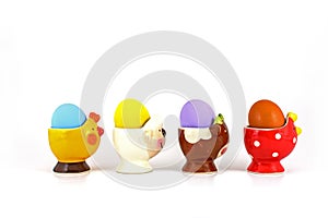 Egg in fancy egg cup