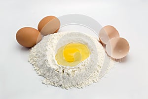 Egg and flour