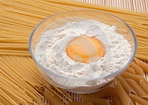 Egg flour and pasta