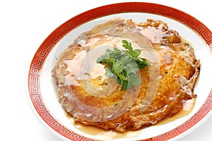 Egg foo young , chinese omelet with crab meat