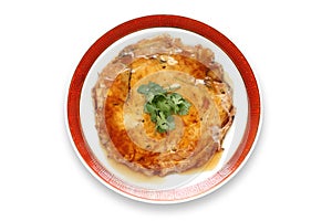 Egg foo young , chinese omelet with crab meat photo