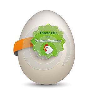 Egg Freilandhaltung Label