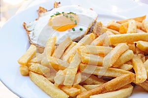 Egg and fries