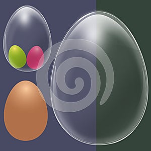 Egg glass for dÃ©coration - easter