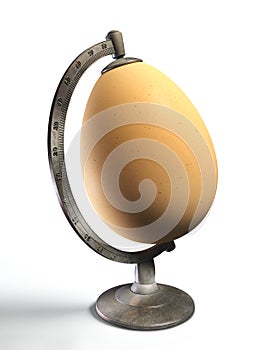 Egg globe conceptual image for life