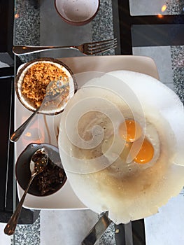 Egg hoppers - Sri Lanka cuisine photo