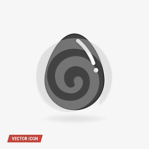 Egg Icon Vector, vector illustion flat design style.