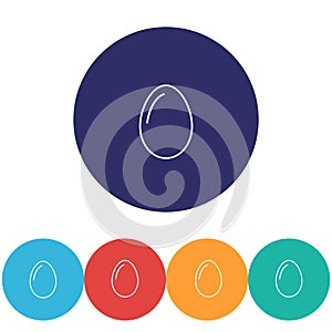egg icon vector, solid illustration , lorem ipsum Flat design