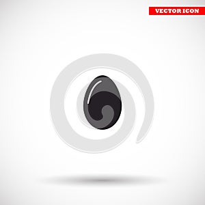 egg icon vector, solid illustration , lorem ipsum Flat design