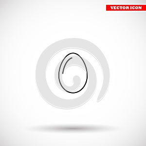 egg icon vector, solid illustration , lorem ipsum Flat design