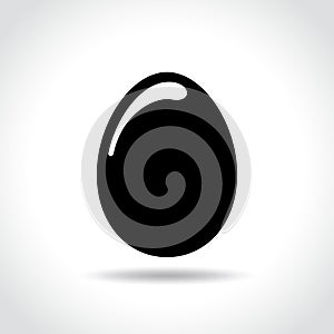 Egg icon on white background