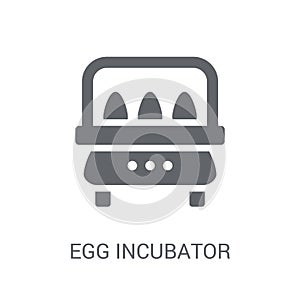 Egg incubator icon. Trendy Egg incubator logo concept on white b