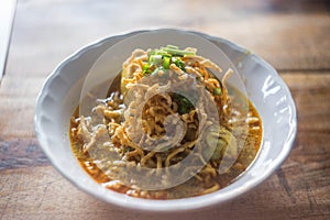 Egg Noodle in Chicken Curry (Kao Soi Kai )