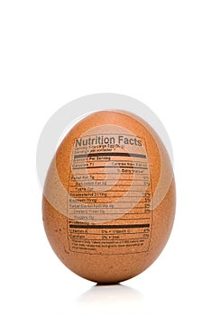 Egg Nutrition Facts photo