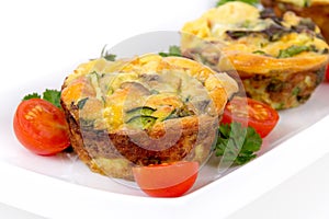 Egg omelet muffin cup dinner