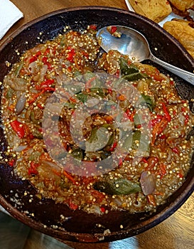 Egg plant sambal from Indonesia