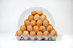Egg pyramid as protein and vitamin source.