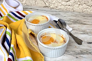 Egg in ramekin