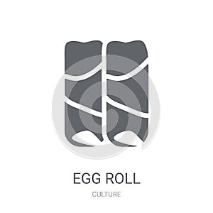 Egg Roll icon. Trendy Egg Roll logo concept on white background