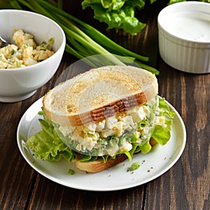 Egg salad sandwich