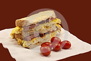 Egg And Sausage Sandwich