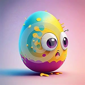 Egg-splattered Easter Monster: A Genetically Engineered Portrait with a Funny Fructose Twist